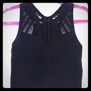 Express black crop top